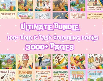 Ultimate Kids Coloring Book Mega Bundle – 100+ Books | 3000+ Fun Pages for Creative Learning