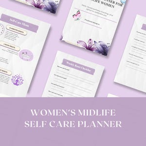 Self-Care Planner for Women 40+ - Wellness, Gratitude, Confidence Journal (Printable PDF A4/Letter Size)