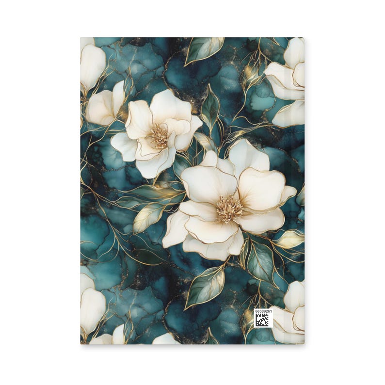 Magnolia Vines Floral Journal Matte Hardcover Notebook for Writing, Sketching and Planning 150 Pages 5.75 x 8