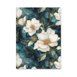 Magnolia Vines Floral Journal Matte Hardcover Notebook for Writing, Sketching and Planning 150 Pages 5.75 x 8