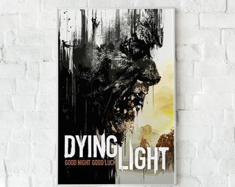 Dying Light Game Poster: Zombie Horror Art Print (Unframed)