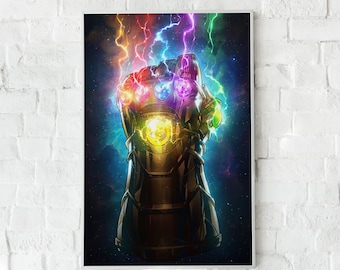 Infinity Gauntlet Poster: Thanos Comic Art Print (Unframed)