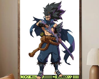 Póster de Yasuo 2XKO: Arte mural épico de League of Legends (sin marco)