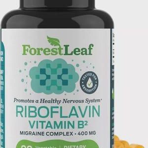 Forest Leaf Riboflavin Vitamin B2, 400 mg, 90 Vegetable Capsules exp 07/26