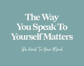 Self-Love Quote Printable | Mental Health Affirmation Wall Art (Digital Download)