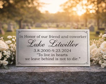 Cast Aluminium custom signs & plaques, Weather-Resistant Engraved Name Plate, Customized gift plaques