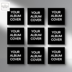Custom Album Cover Set of 9 Choose Your Own Music Album Wall Art, Canvas Wall Art, Music Album Poster, Personalized Print for Music Lover