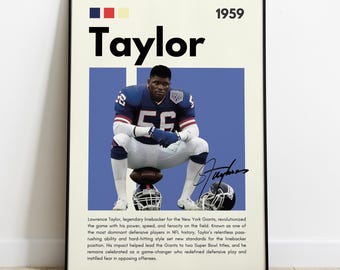 ローレンス・テイラー NFL ニューヨーク・ジャイアンツ プリント