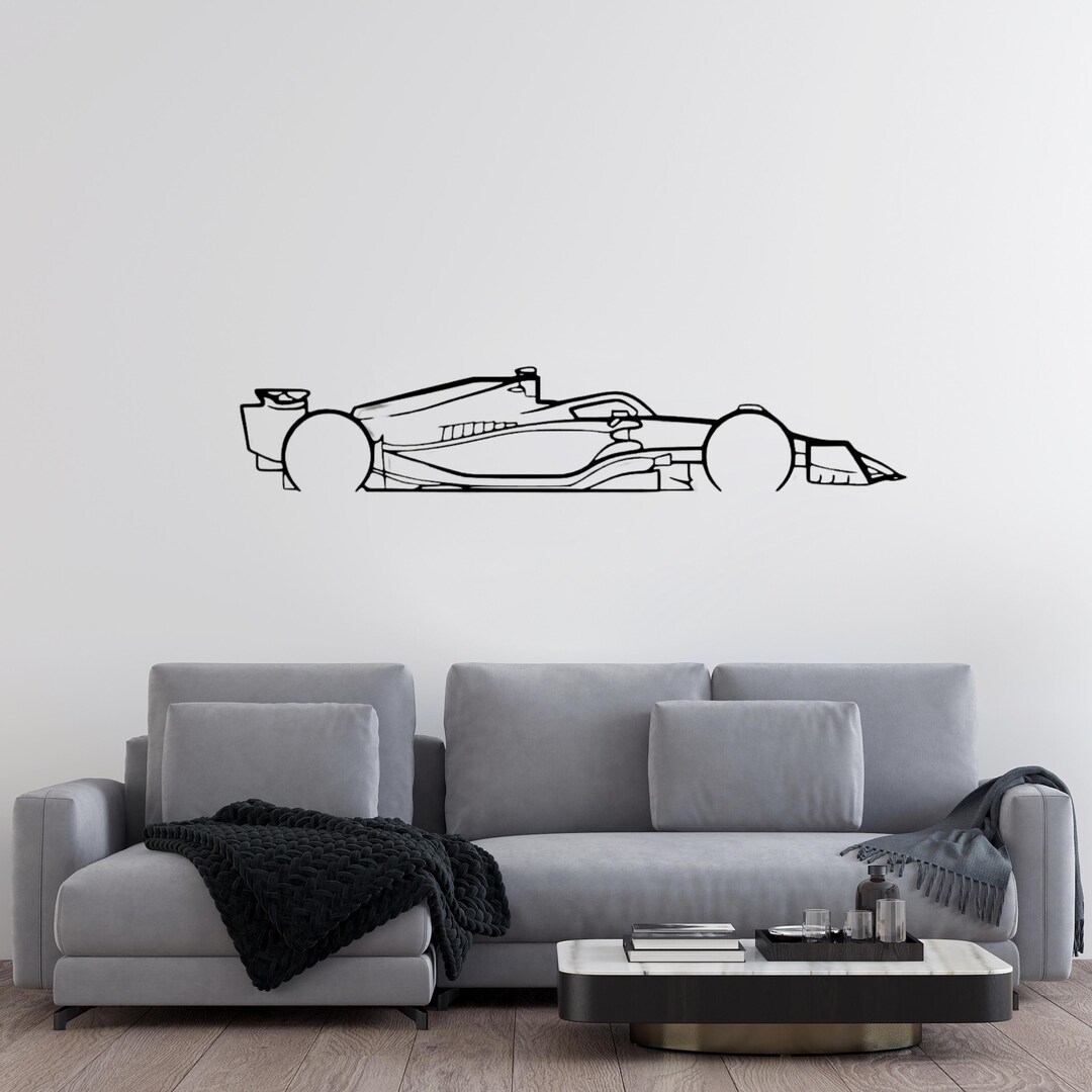 Simple F1 Racing Deco Formula 1 Race Car Wall Art, 3D Printed Race Car Decor, Motorsport Wall ...