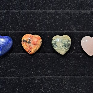 Gemstone Heart Fetishes image 1