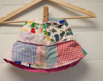 Upcycled Quilt Bucket Hat (Small)