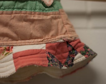 0-6 month Infant Up-cycled Quilt Bucket Hat