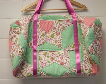 Upcycled Quilt Duffle Bag!