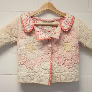 12 month old Child Up-cycled Quilt Coat; Reversible!