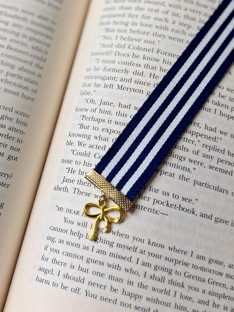 Ribbon Bookmarks|floral Bookmarks With Bows|booktok|bookish|gifts for ...