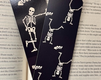 Halloween Skeleton Paper Bookmark