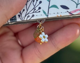 Orange Blossom USBC Charm | Phone and Kindle Charms | Spring Accessories