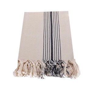 Cotton Turkish Towel Throw for Beach or Bath