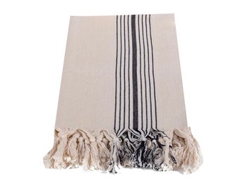 Lanzamiento de toallas turcas de algodón para playa o baño