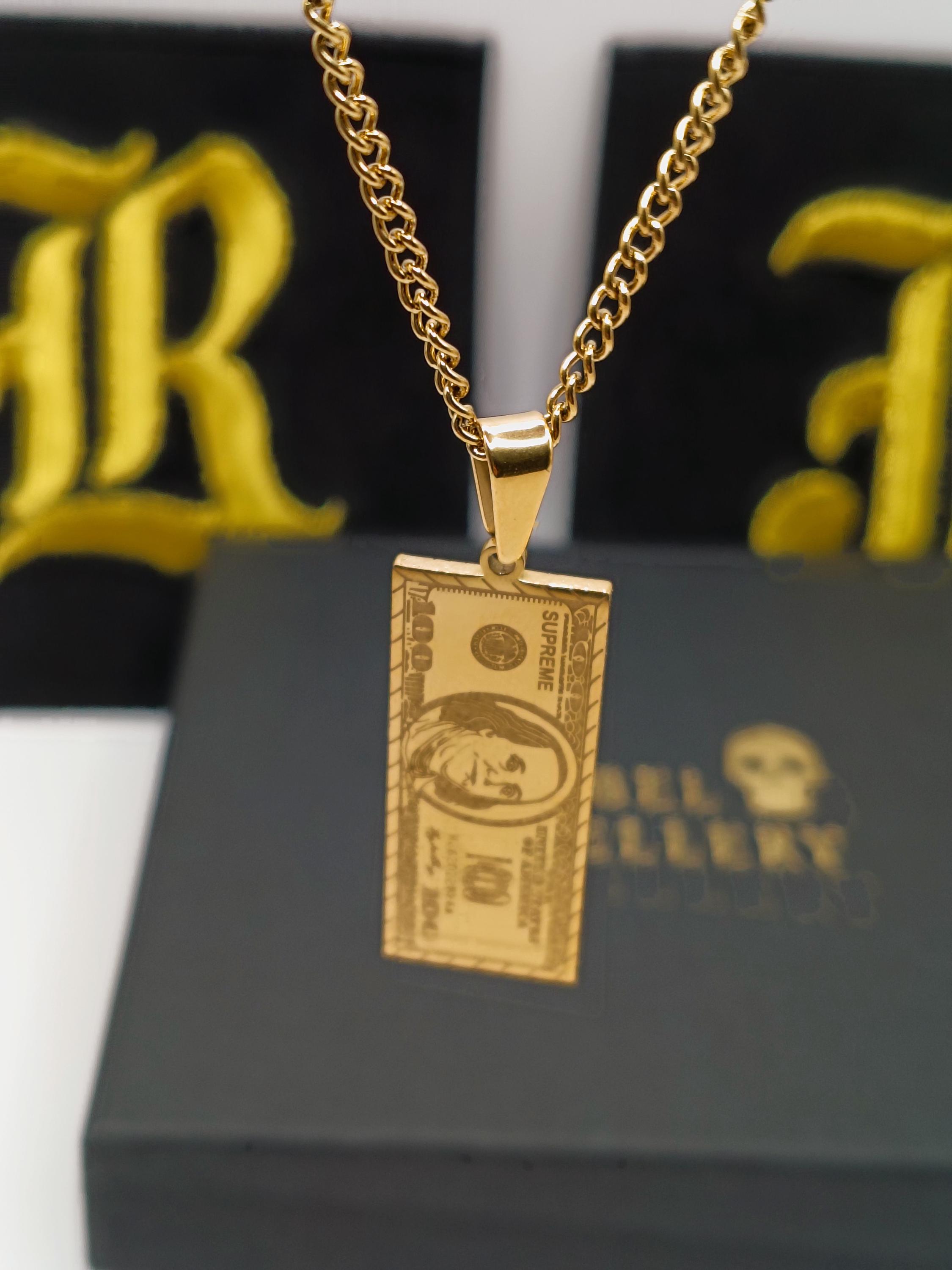 アクセサリー Supreme 14k 100 Dollar Bill Pendant il_fullxfull.7911617101_n6oc.jpg