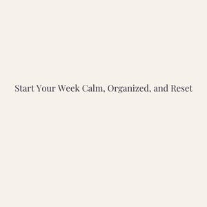 Sunday Reset Checklist | Printable Planner for Busy Moms (Digital Download) image 5