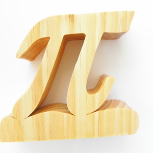 Wood Pi Math Symbol