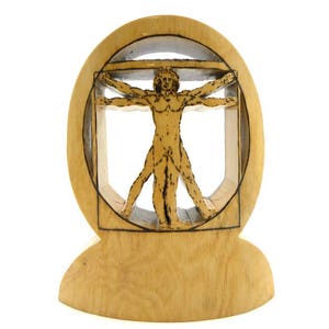 Wood Vitruvian Man image 9