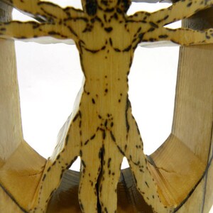 Wood Vitruvian Man image 3