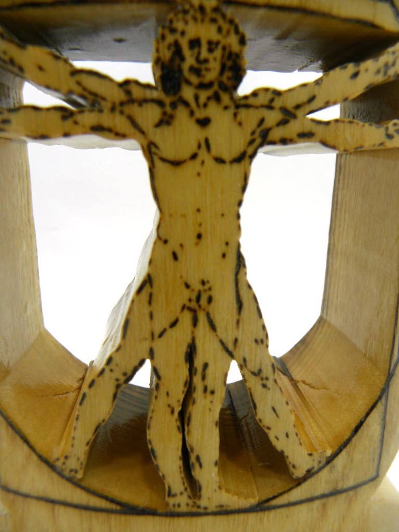 Wood Vitruvian Man image 3