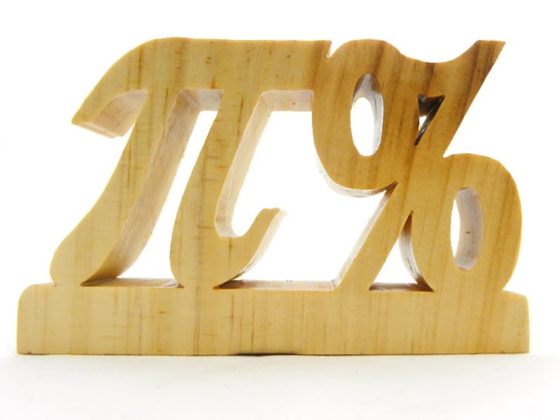 Pi in Pine Wood, Percentage image 1