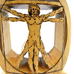 Wood Vitruvian Man image 8