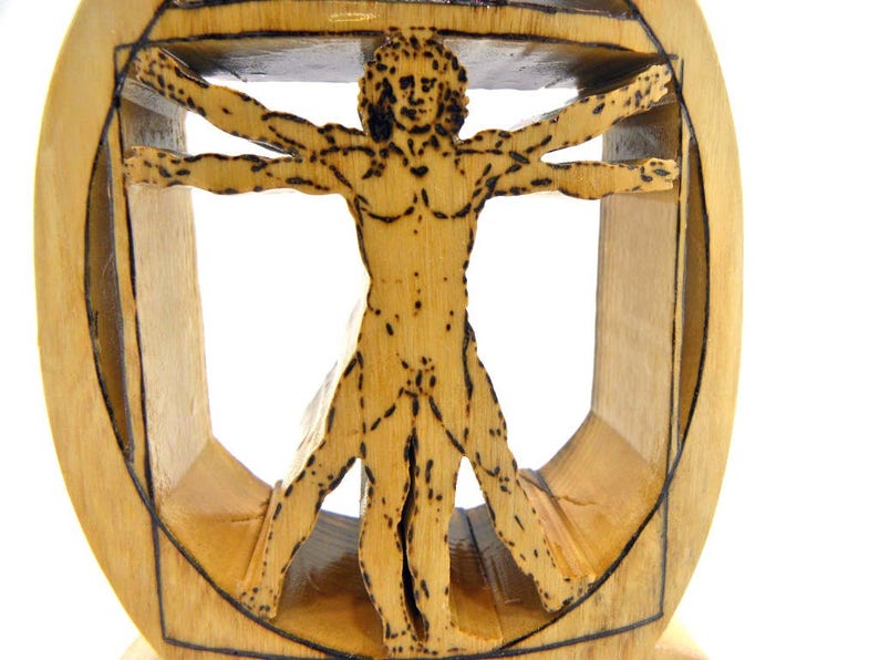 Wood Vitruvian Man image 8