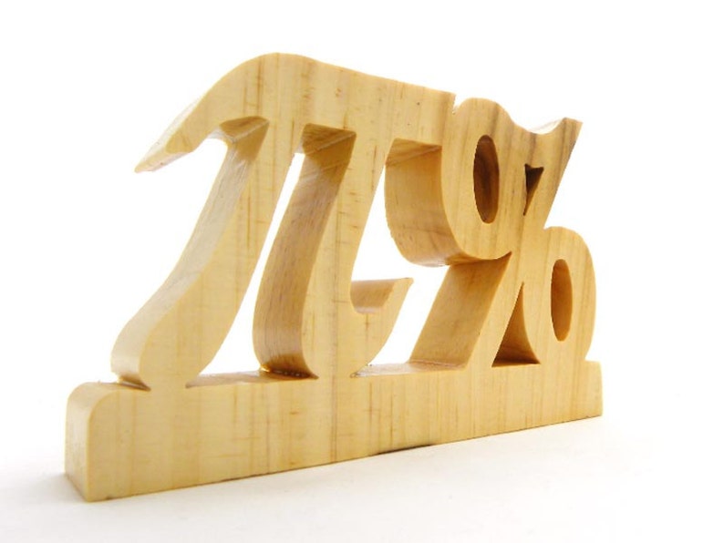 Pi in Pine Wood, Percentage image 2