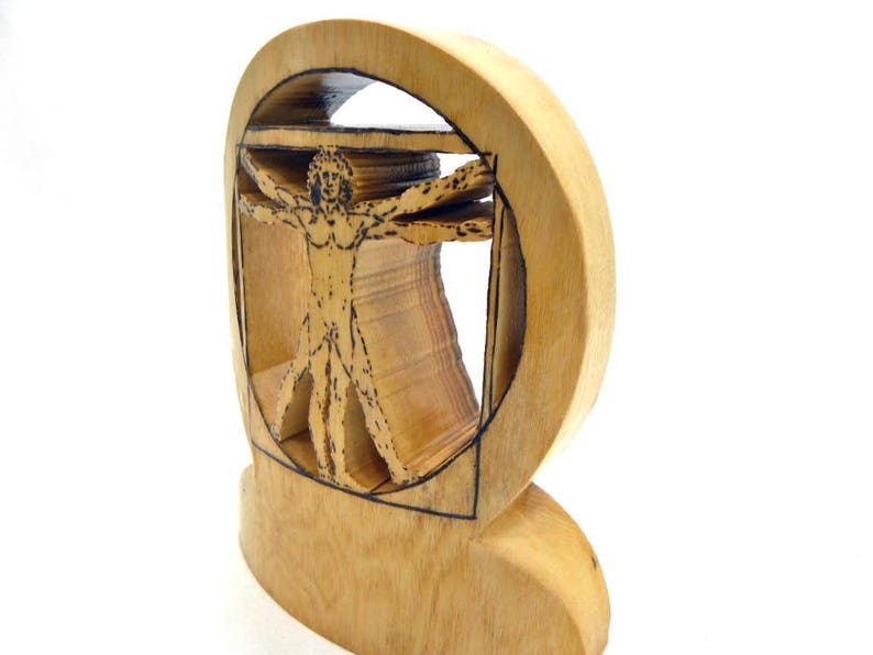 Wood Vitruvian Man image 4