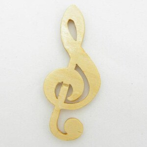 G Clef Cut Out, Ornament, Magnet, Pin