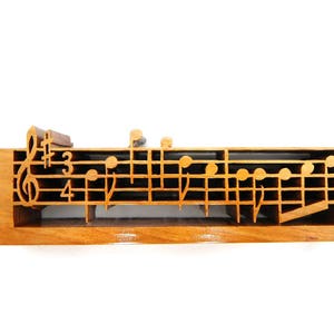 Music Notes Maple Wood Art Décor Sculpture