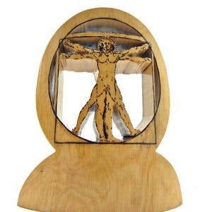 Wood Vitruvian Man image 7