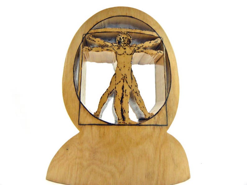 Wood Vitruvian Man image 7