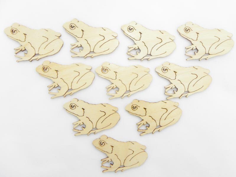 Wood Frog Wooden Frog Frog Cut Out Frog Ornament Frog Etsy