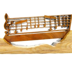 Music Notes Wood Art Sculpture Décor