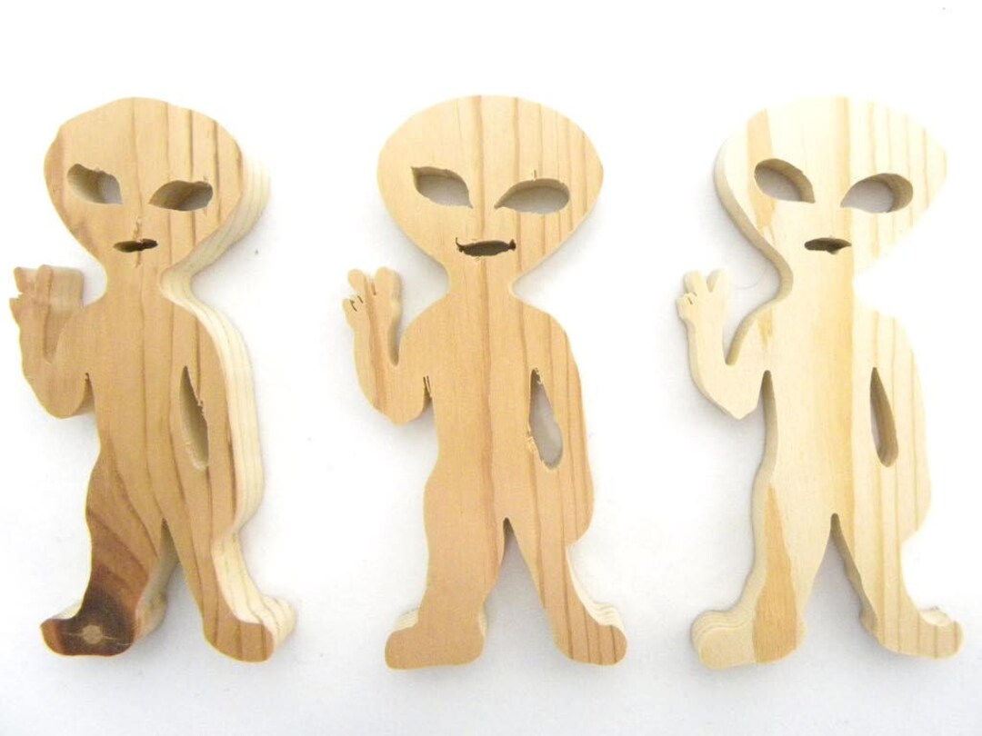 Wood Alien Space Creature - Etsy