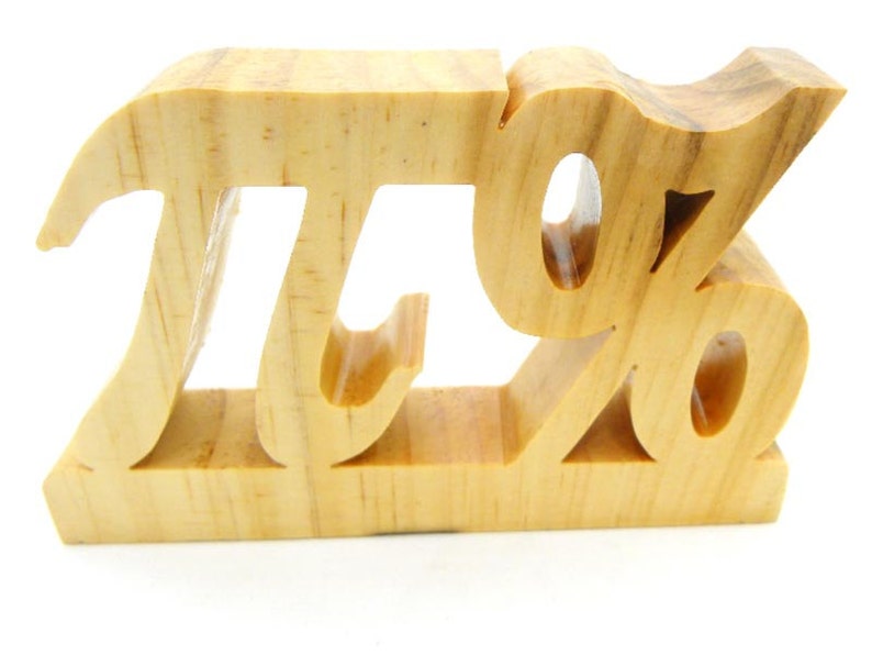 Pi in Pine Wood, Percentage image 3