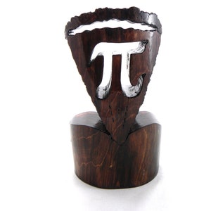 Pi Wood Trophy, Math Competition, Pi Wedding Decoration