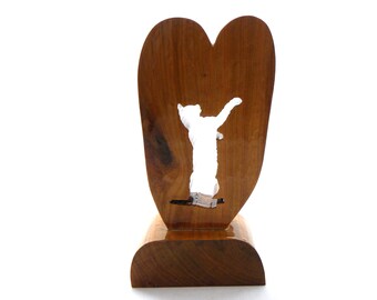 Cat Silhouette in Heart