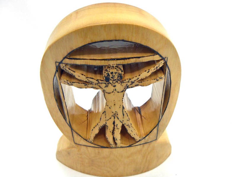 Wood Vitruvian Man image 6