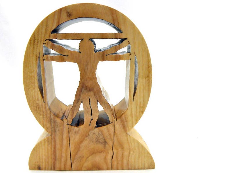 Wood Vitruvian Man image 5