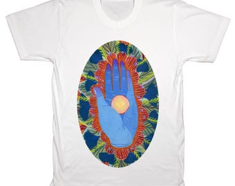 Orb-t-shirt: Witchcraft Fairycore Psychedelic Rave-tröja, alla beställningar levereras med ett gratis klistermärke
