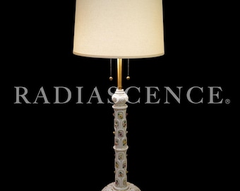 Uitzonderlijke Marbro Hollywood Regency Neoklassieke Moderne Exclusieve Porseleinen Vloerlamp uit de jaren 60, Uniek exemplaar.