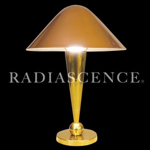 Atomic Modern Space Age Gio Ponti Brass Copper Domed Table Lamp Italy 1940&#39;s