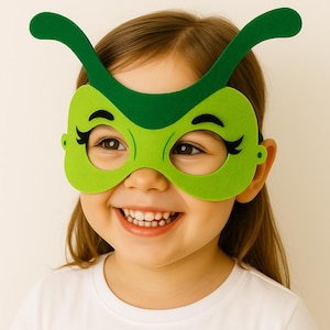 Printable Bug Masks, Animal Mask SVG, Kids Party Favor Cut File, Classroom Activity, Felt Insect & Reptile Faces, Pretend Play, DXF PDF